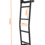 Dimensioned 6 rung ladder