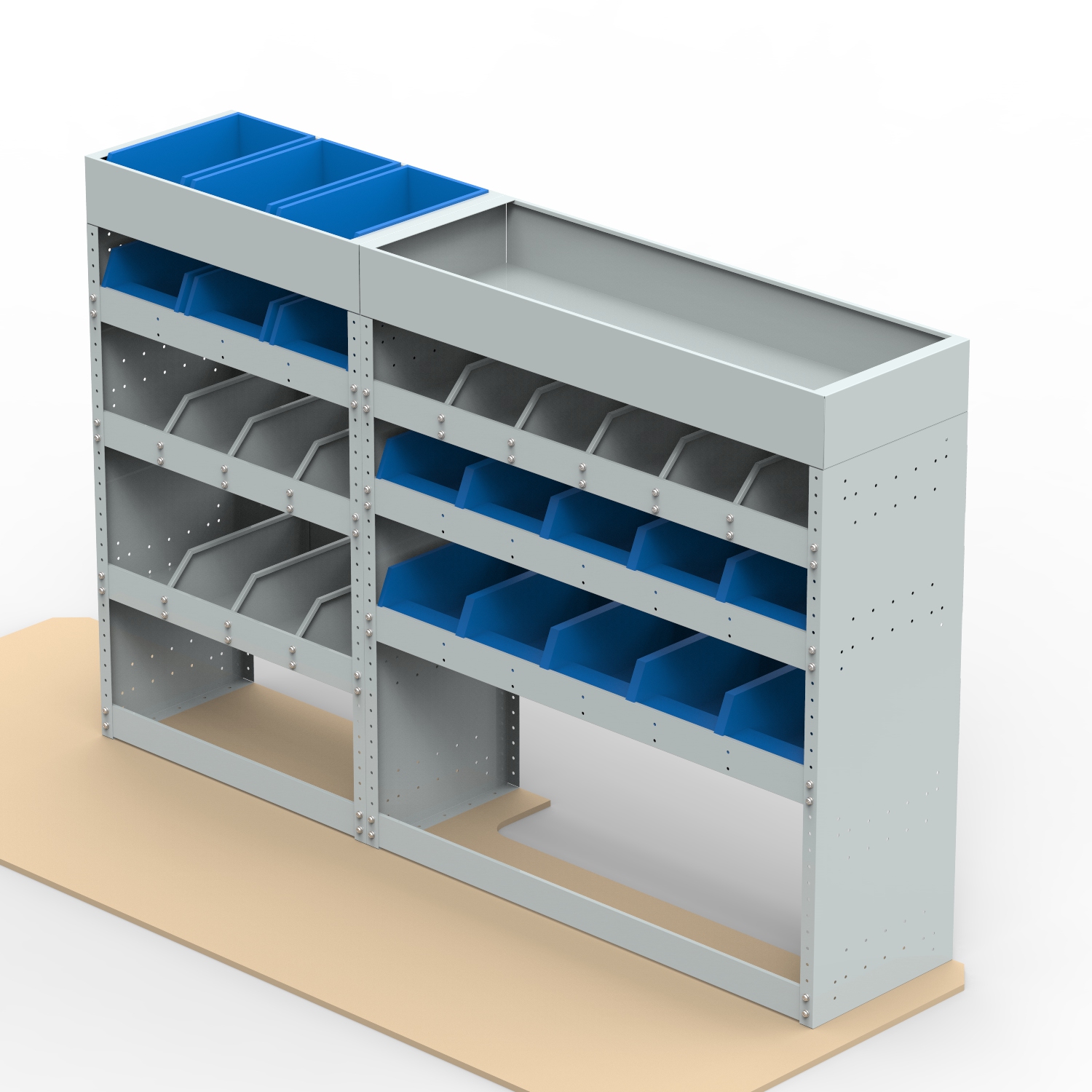 Volkswagen Crafter Steel Van Racking Shelving package SBK7.8