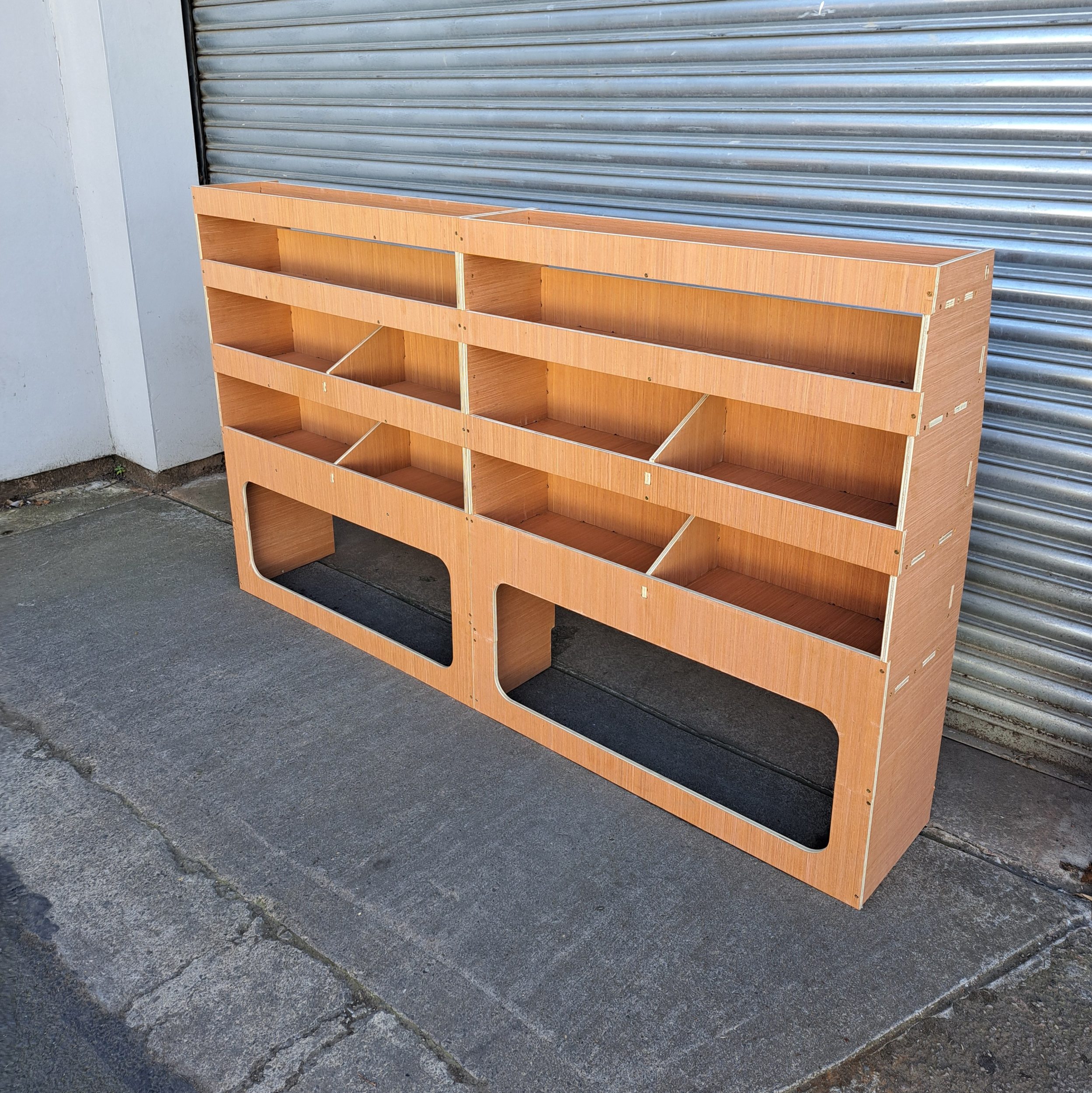 VW Transporter T7 2025 onwards Plywood Offside van racking / Shelving unit – WRK23.43